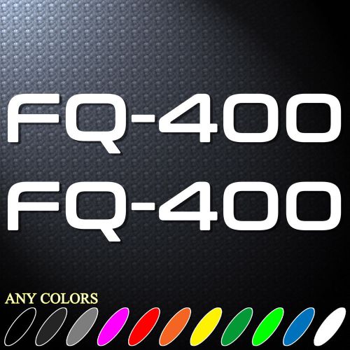 9.5&#034;x2p mitsubishi fq-400 decal sticker cut-out auto motor sports bumper mirror