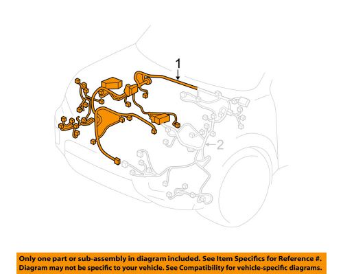 Honda oem 2016 pilot 3.5l-engine control module wiring harness right 32100tg7a00