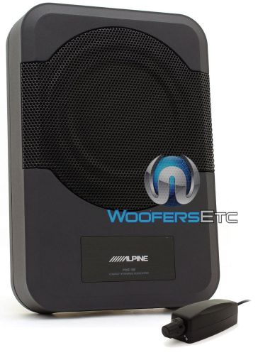 Alpine pwe-s8 8&#034; loaded under seat enclosure box subwoofer speaker &amp; amplifier