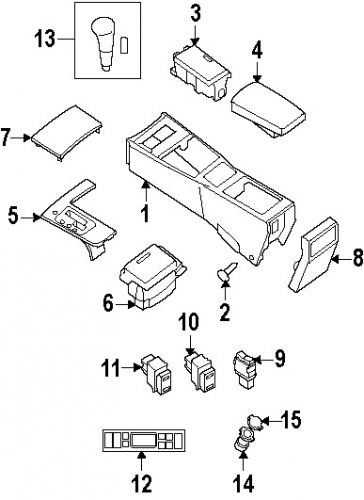 Nissan 684309da0c genuine oem cup holder