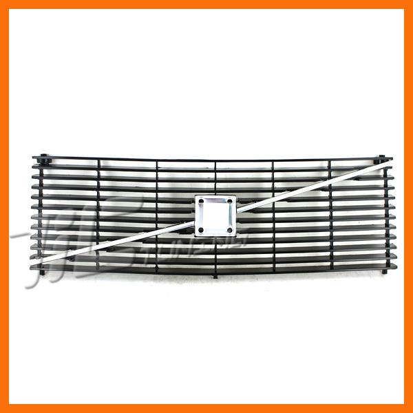 86-93 volvo 240 front grille vo1200109 painted black bar grid chrome trim 4/5dr