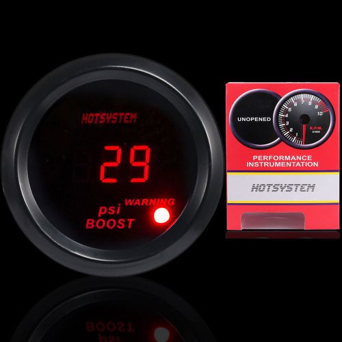 Hotsystem 2&#034; 52mm digital red led electronic psi boost gauge for car sale