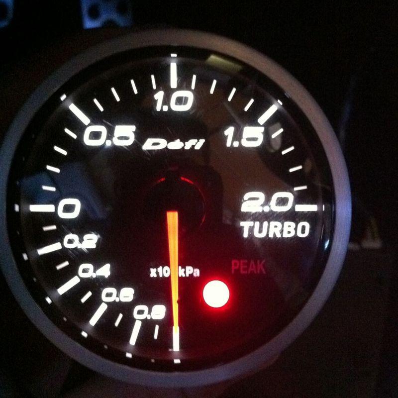 Defi 60mm boost gauge universal.       cobb perrin not fake evo sti honda nissan