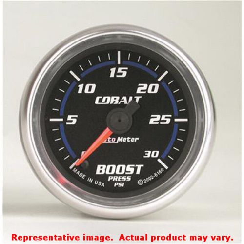 Auto meter 6160 cobalt series bright anodized 2-1/16&#034; (52.4mm) range: 0-30 psi