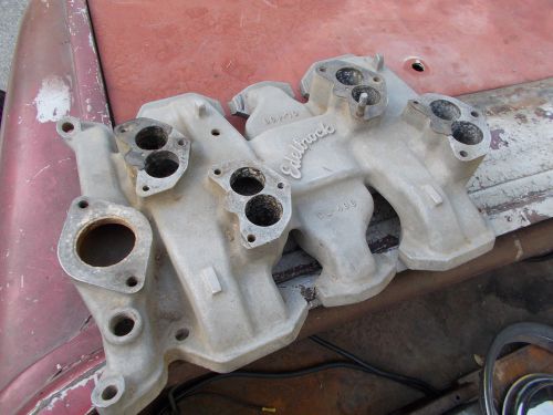 1949 1956 edelbrock 4x2 intake manifold 303 324 ol 496 olds rat hot rod gasser