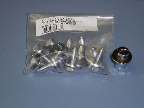 Ford mustang cougar fender bolts w/ loose washer chrome