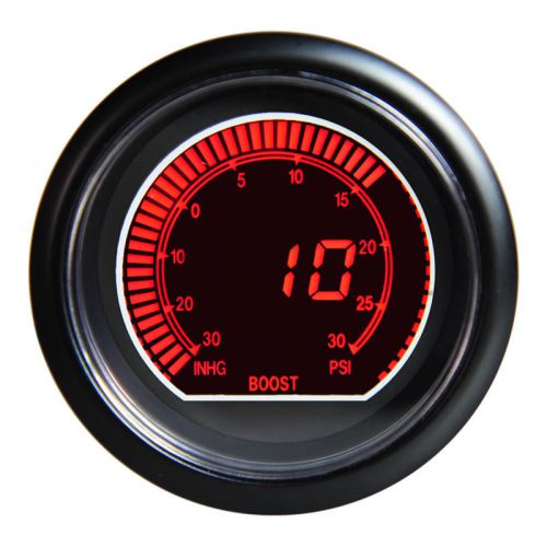 2.5&#039;&#039; 60mm blue/red digital smoke boost psi refit car gauge full-sweep meters