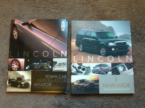 2003 lincoln navigator media information portfolio press kit auto show guide