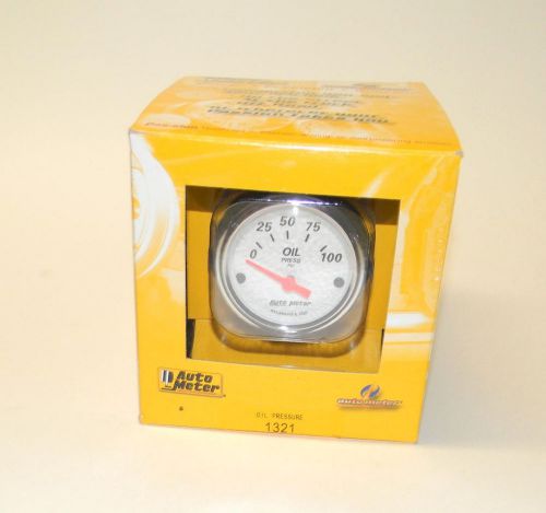 Autometer arctic white electrical water temperature gauge 2 1/16&#034; reman