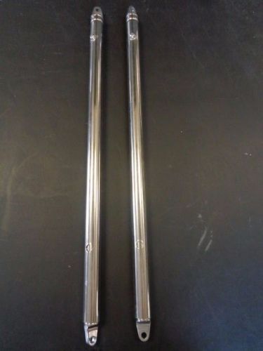 Ameritex 113972999 pair (2) adjustable bimini stanchion pole 38 1/2&#034; boat