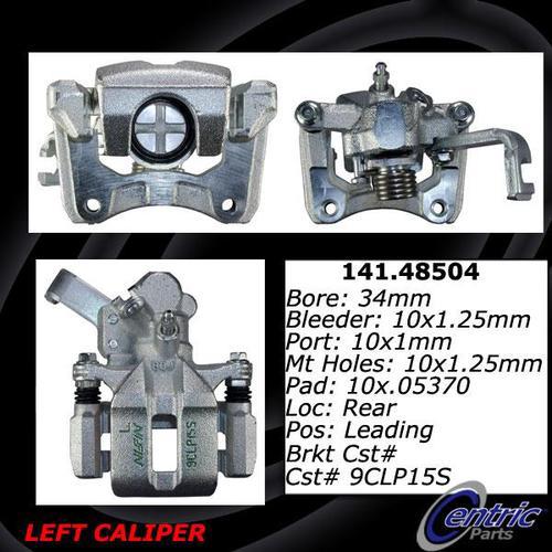 Centric 141.48504 rear brake caliper-premium semi-loaded caliper-preferred