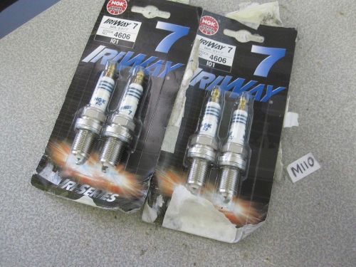 (4) ngk iriway 7 spark plug ignition colder heat rating improve acceleration