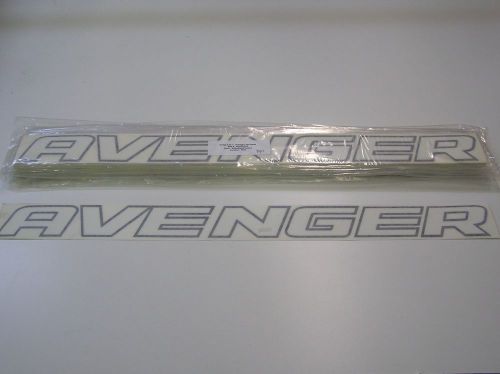 10 dodge avenger 2.5x30 cot nose decal b/w authentic nascar 07 racecar 082015-10