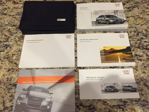 2009 audi a4 owners manual set with case oem lqqk!!