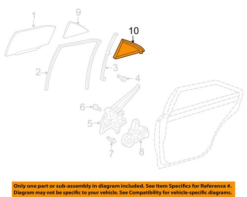 Toyota oem 12-14 camry glass-rear door-weatherstrip right 6818806070