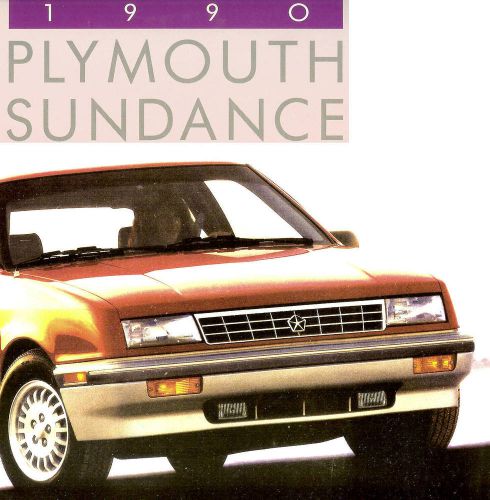 1990 plymouth sundance brochure -plymouth sundance rs turbo