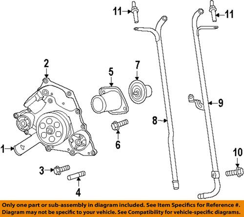 Mopar oem 4792922ab water pump-water pump gasket