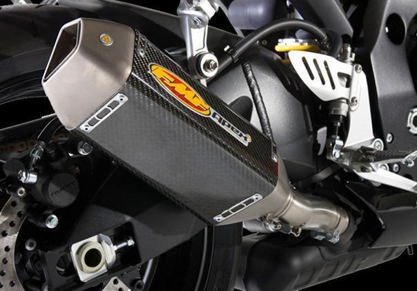 Fmf apex slip-on exhaust carbon titanium for suzuki gsxr-600/750 2008-2009