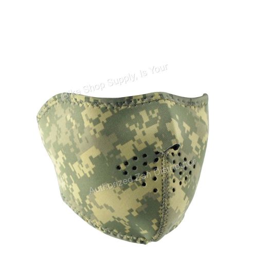 Zan headgear wnfm015h, neoprene half mask, rev black, u.s. army digital acu camo