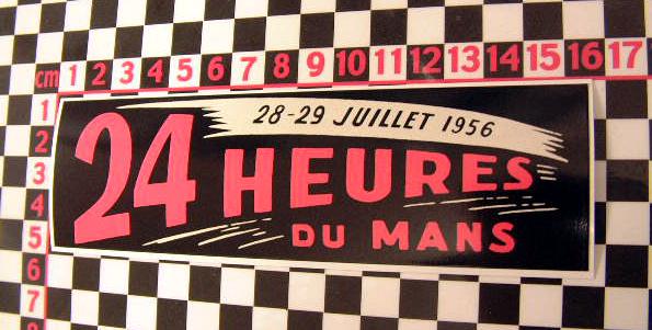 1956 le mans sticker - jaguar xk120 xk140 xk150 aston martin db3 porsche 356