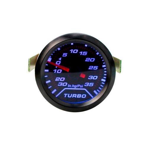 2&#039;&#039; 52mm universal pointer psi turbo boost gauge meter smoke tint len blue led