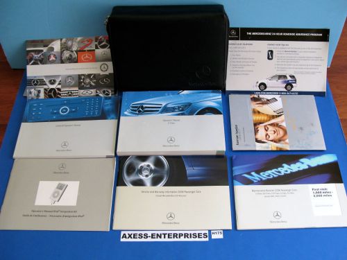 2008 mercedes c 300 350 4matic 63 amg c300 c350 c63 owners manuals book set h175