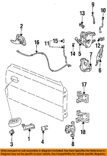 Ford oem 1r3z6322810aa door hinge-lower hinge