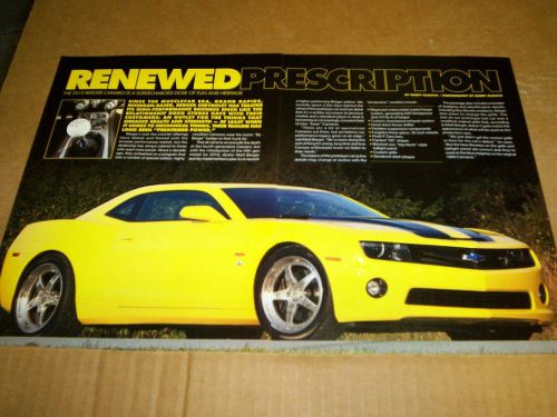 2010 chevrolet berger camaro supercharged magazine article