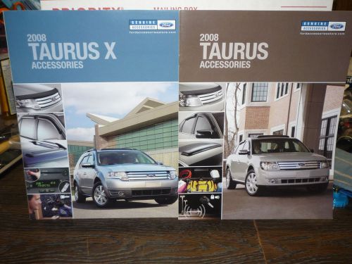 2008 ford taurus &amp; taurus x factory  accessories dealer sales brochure original
