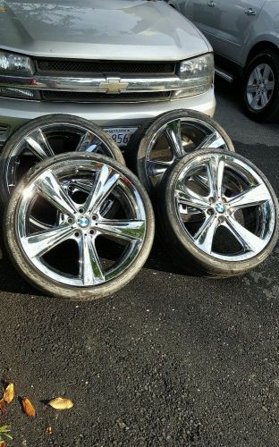 Bmw factory  22&#034; chrome wheels