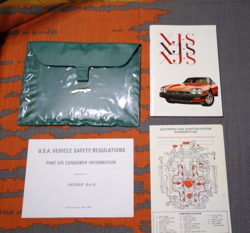 1977 1978 1979 1980 1981 jaguar xjs xj-s owners manual + fuel injection diagnost