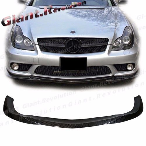 Gh type carbon fiber front extension lip for w219 benz 06-10 cls55 cls63 bumper