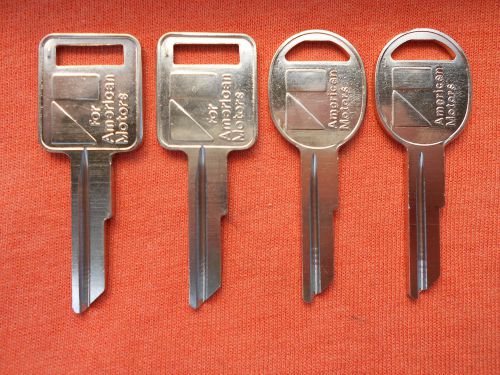 4 amc american motors jeep  key blanks 70 - 84