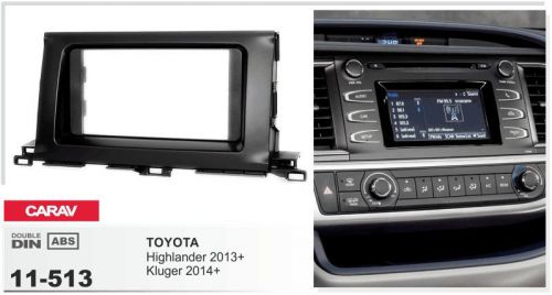 Carav 11-513 2din car radio dash kit panel for toyota highlander 2013+, kluger