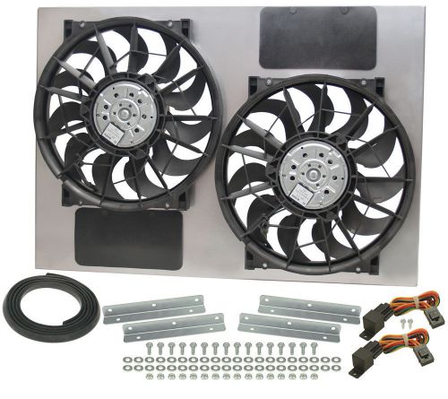 Derale dual 13 in 4000 cfm ho rad electric cooling fan p/n 33600