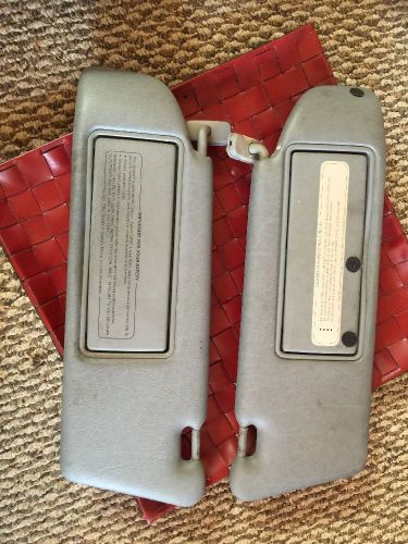 Mercedes w126 1991 sel  sun visor pair / beige