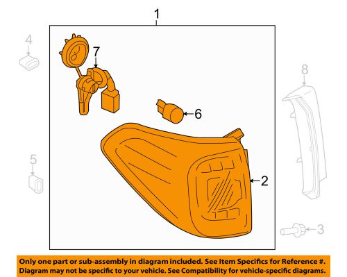 Infiniti nissan oem 15-16 qx80-tail lamp assembly left 265551la0c