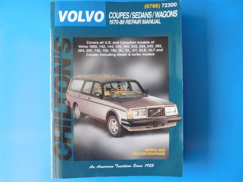 Chiltons, volvo 1970-1989  repair manual , used, #72300