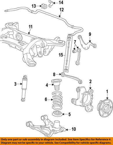 Cadillac gm oem 10-15 srx rear-adjust link 20867273