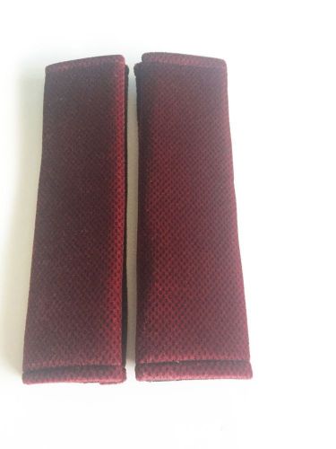 Burgundy (regal) seat belt cover shoulder pads in 2 pcs