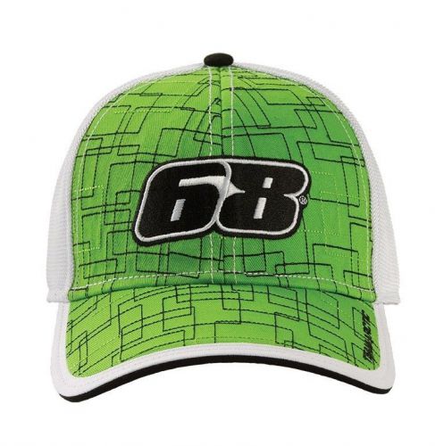 Arctic cat men&#039;s tucker hibbert 68 squares mesh hat - green / white 5263-072