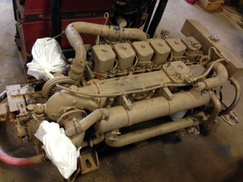 Cummins 6bt 210 hp marine diesel engine running take out