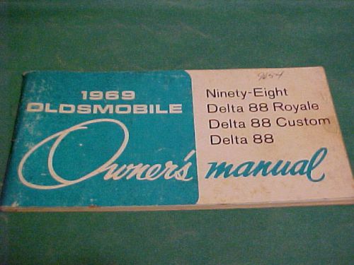 1969 oldsmobile ninety-eight owner&#039;s manual delta 88