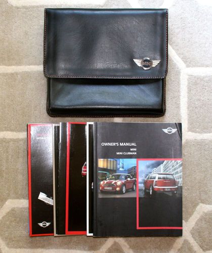 2008 08 mini cooper s cubman complete owner&#039;s manual set w/case new 9 booklets