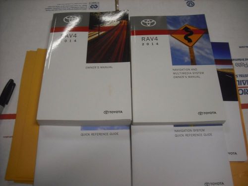 2014 toyota rav4  owners manual &amp; case