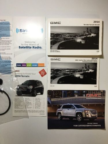 2014 gmc terrain/ terrain denali owners manual set. free same day shipping #0485