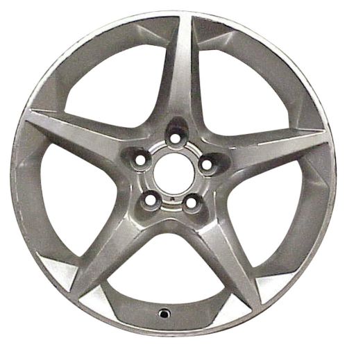 Oem reman 18x7.5 alloy wheel, rim bright hypersilver full face painted - 7061