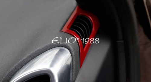 Red / blue side air condition vent cover trim 2pcs for porsche cayenne 11-16