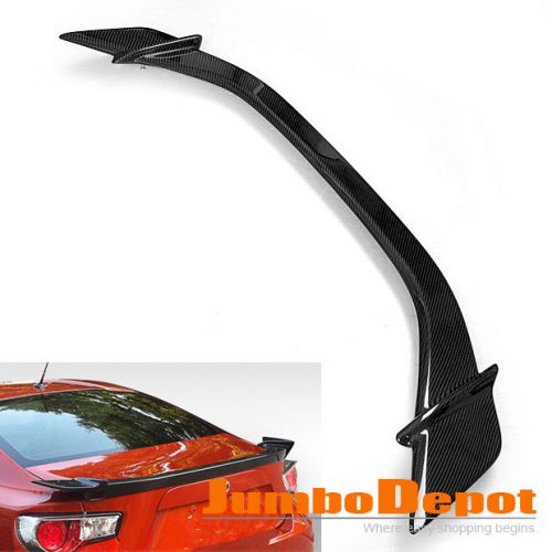 Us fit subaru brz scion fr-s carbon fiber rear trunk spoiler wing lip oe style