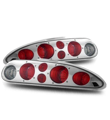 93-02 chevy camaro z28 clear chrome altezza tail lights rear brake lamp housings